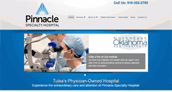 Desktop Screenshot of pinnaclespecialtyhospital.com