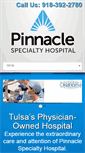 Mobile Screenshot of pinnaclespecialtyhospital.com